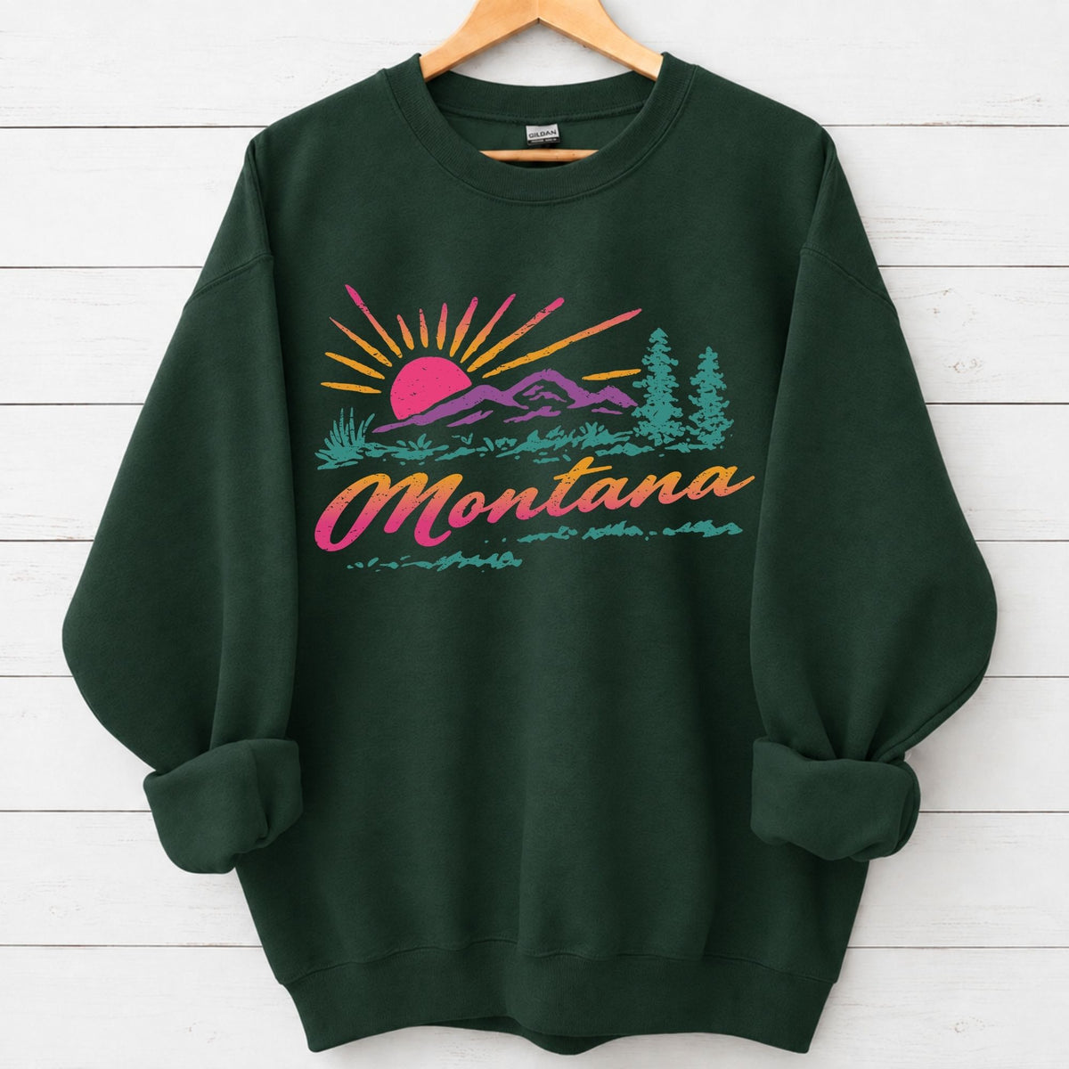 Vintage 80s Montana Graphic Sweatshirt