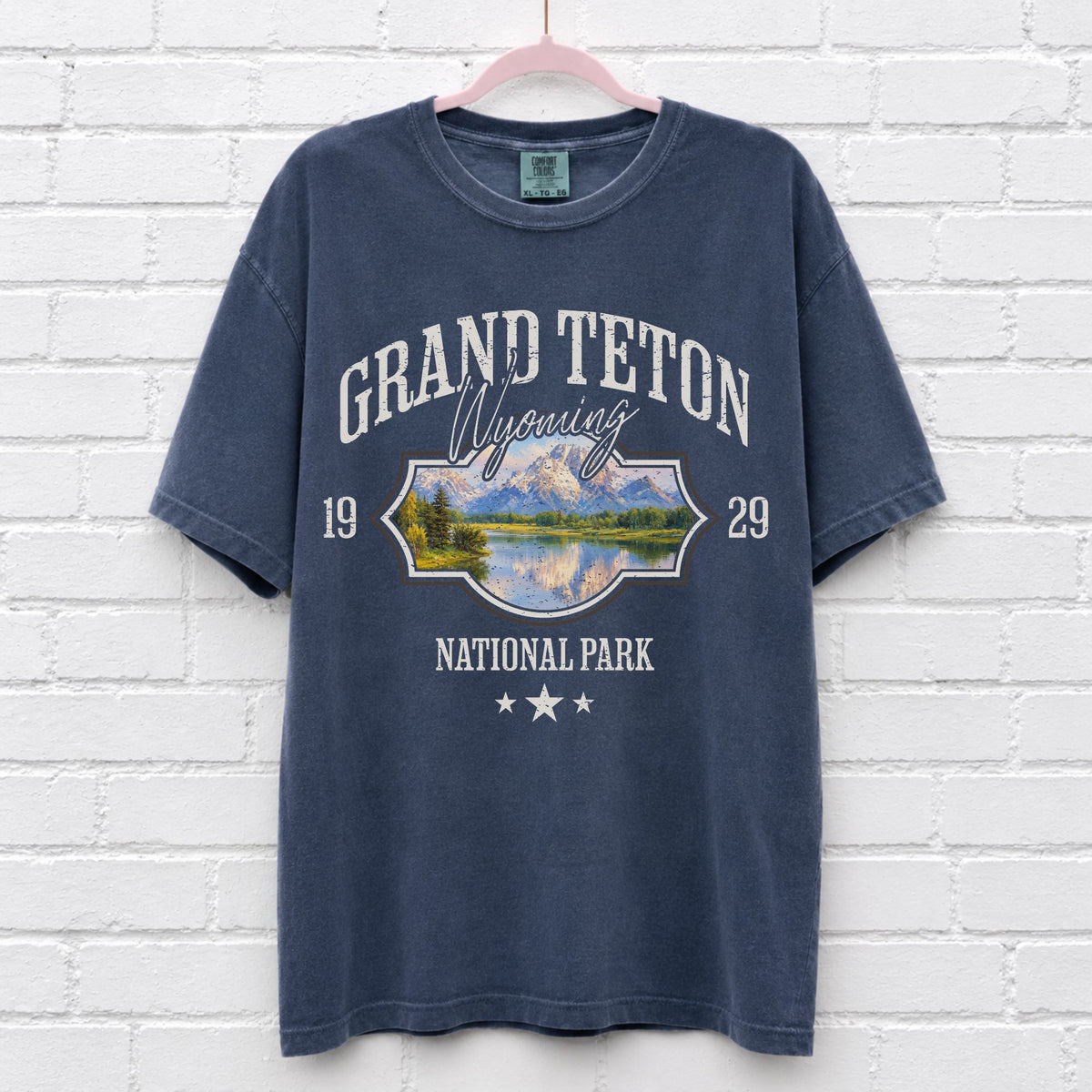 Grand Teton Wyoming Landscape Graphic T-Shirt