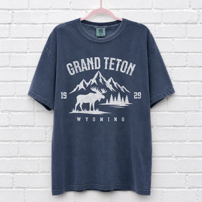 Grand Teton Wyoming Moose T-Shirt