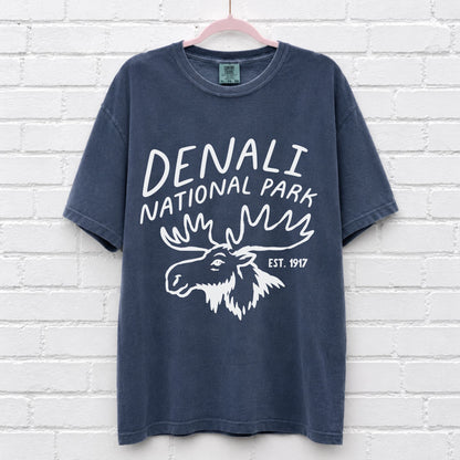 Denali National Park Moose Graphic T-Shirt