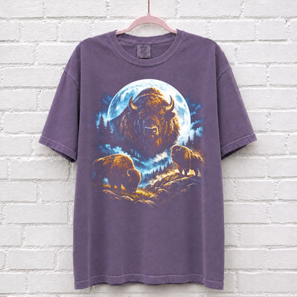 Bison Moon Vintage 90s T-Shirt – alternate product view