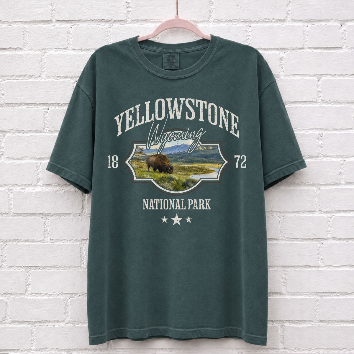 Yellowstone National Park Landscape Graphic T-Shirt