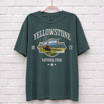 Yellowstone National Park Landscape Graphic T-Shirt