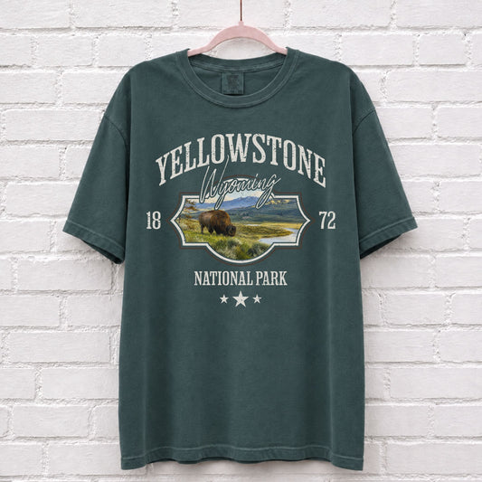 Yellowstone National Park Landscape Graphic T-Shirt