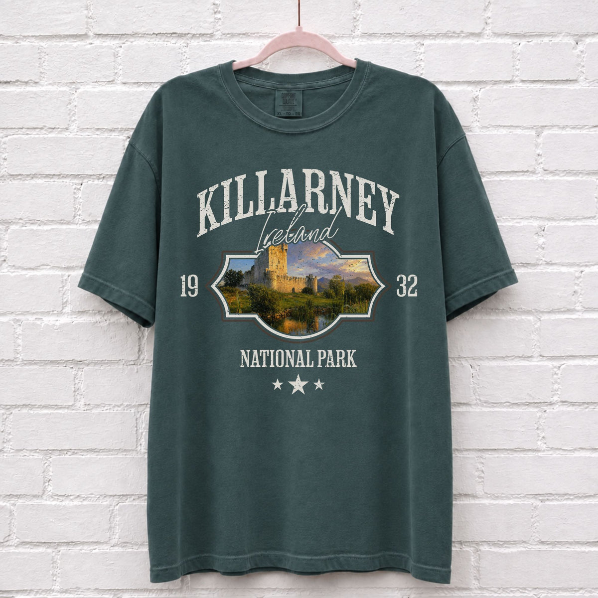 Killarney Ireland Ross Castle Landscape T-Shirt