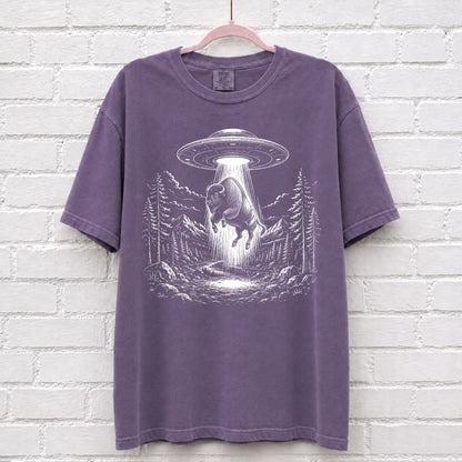 Alien UFO Bison T-Shirt – alternate product view