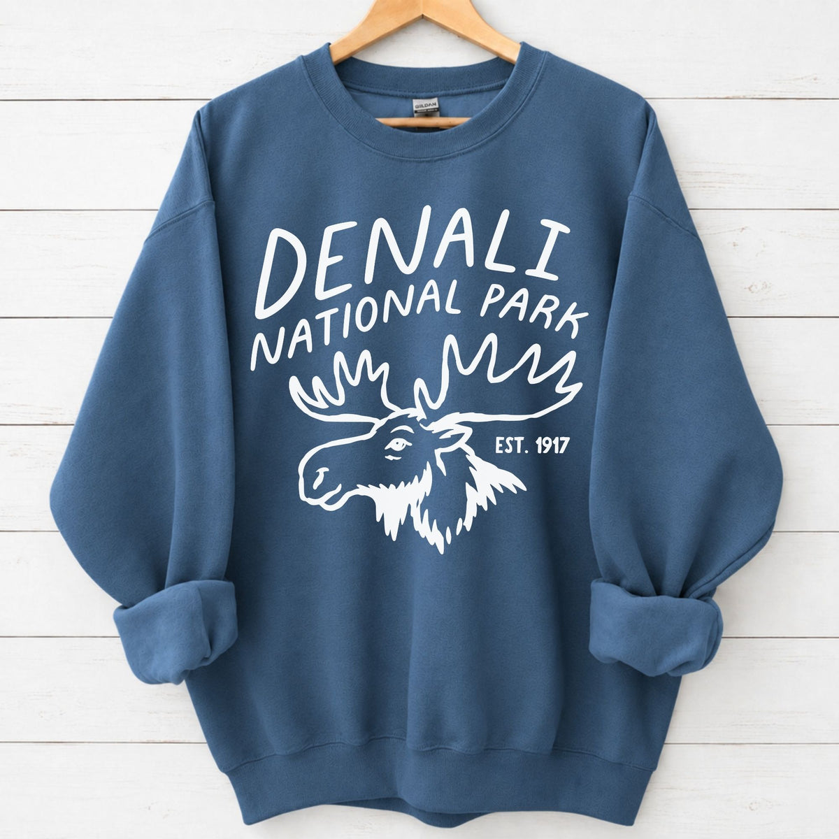 Denali National Park Moose Graphic Sweatshirt