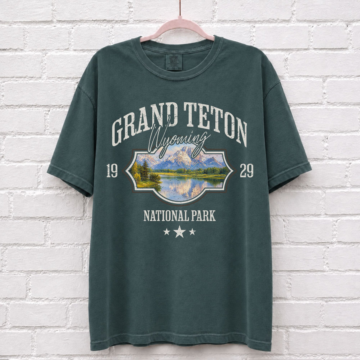Grand Teton Wyoming Landscape Graphic T-Shirt