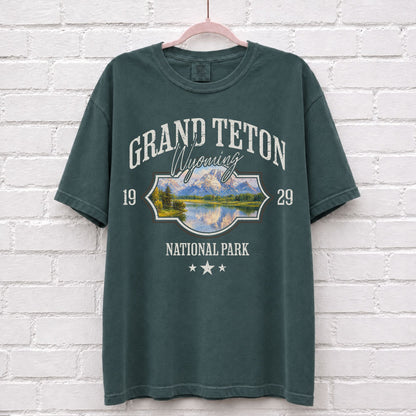 Grand Teton Wyoming Landscape Graphic T-Shirt
