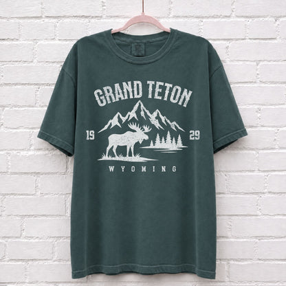 Grand Teton Wyoming Moose T-Shirt
