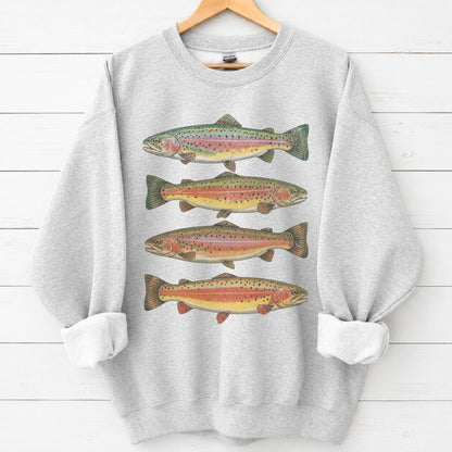 Vintage Rainbow Trout Sweatshirt – alternate product view
