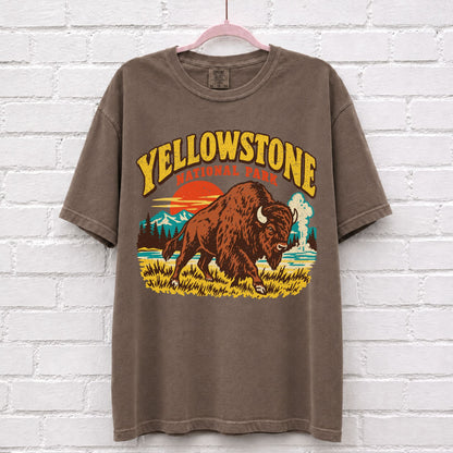 Vintage Yellowstone National Park Bison T-Shirt