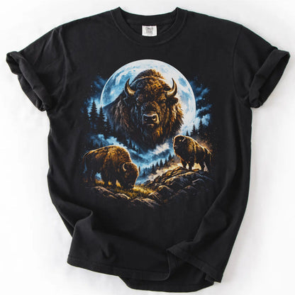 Bison Moon Vintage 90s T-Shirt