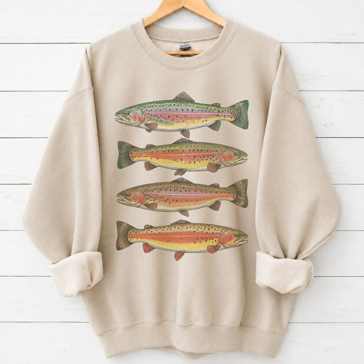 Vintage Rainbow Trout Sweatshirt