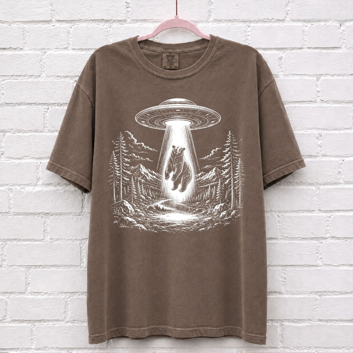 Alien UFO Bear T-Shirt
