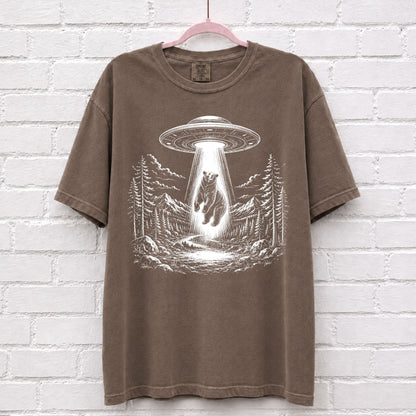 Alien UFO Bear T-Shirt