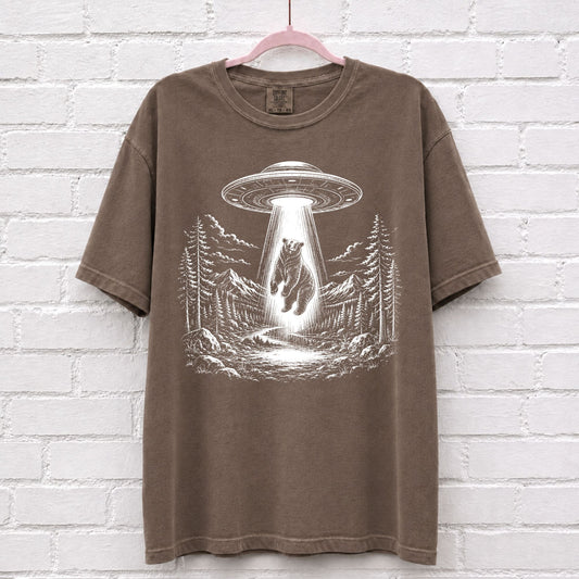 Alien UFO Bear T-Shirt