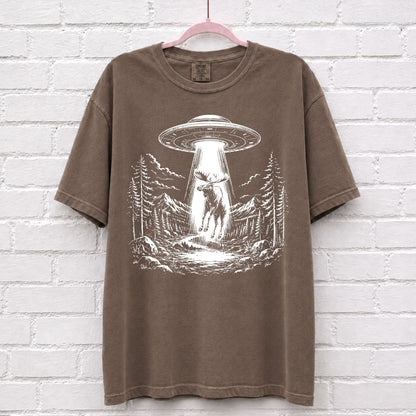 Alien UFO Moose T-Shirt – alternate product view