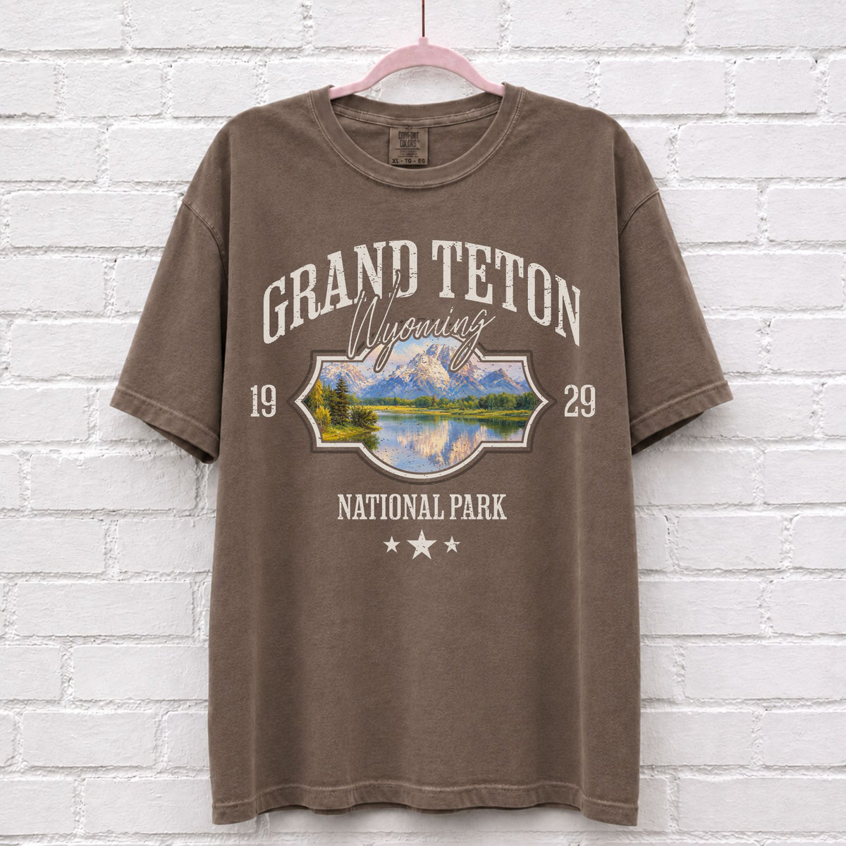 Grand Teton Wyoming Landscape Graphic T-Shirt