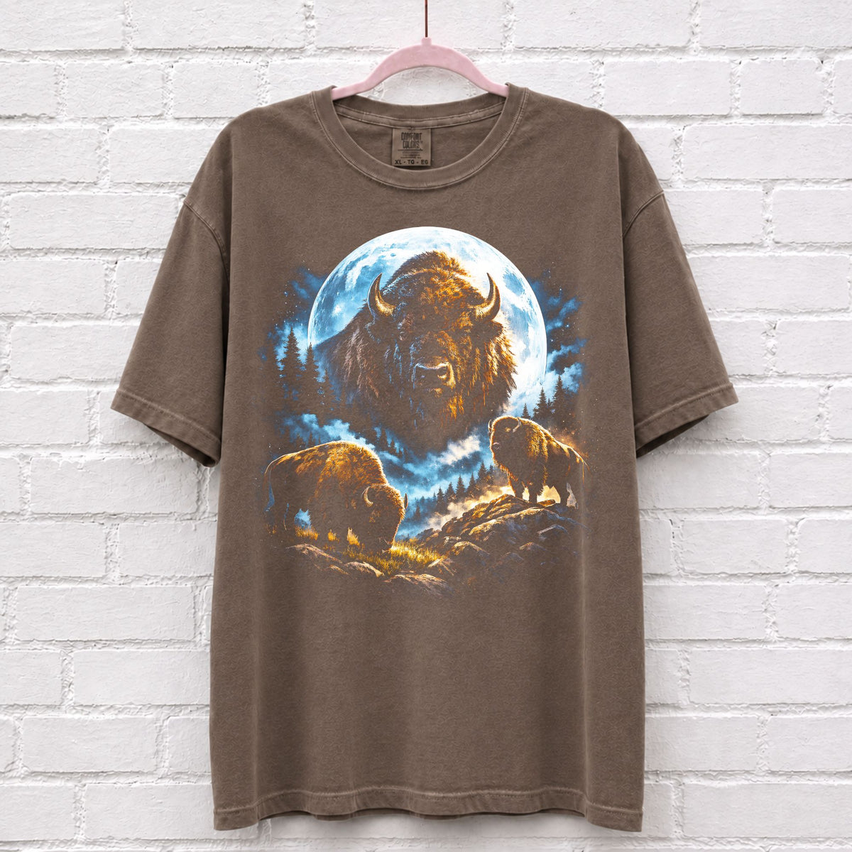 Bison Moon Vintage 90s T-Shirt – alternate product view