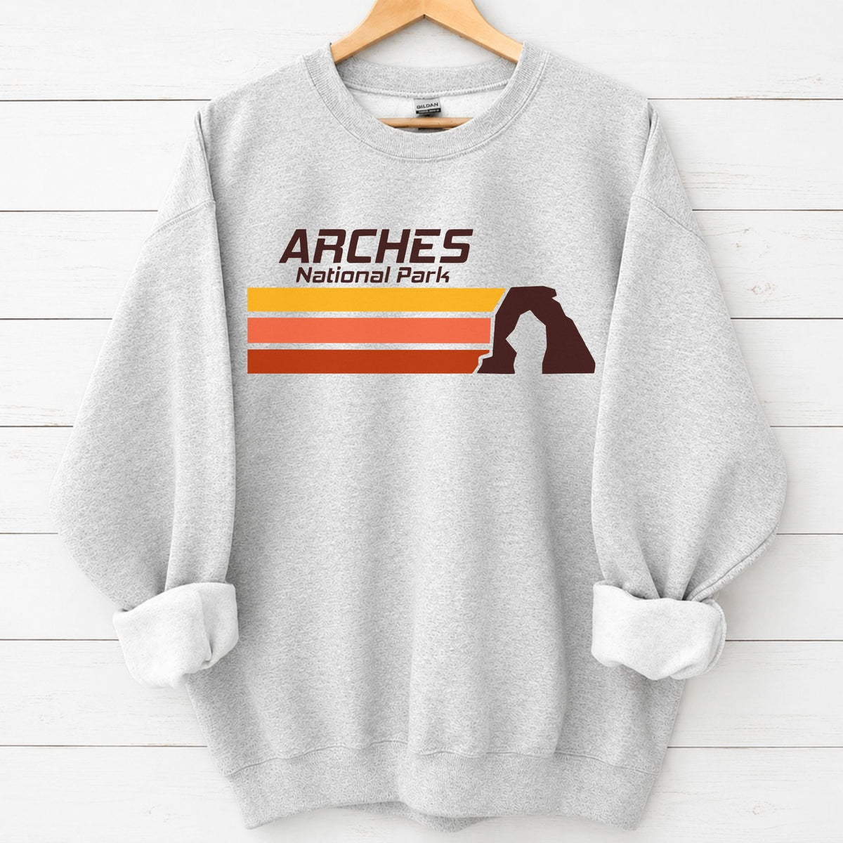 Retro Arches National Park Landscape Sweatshirt