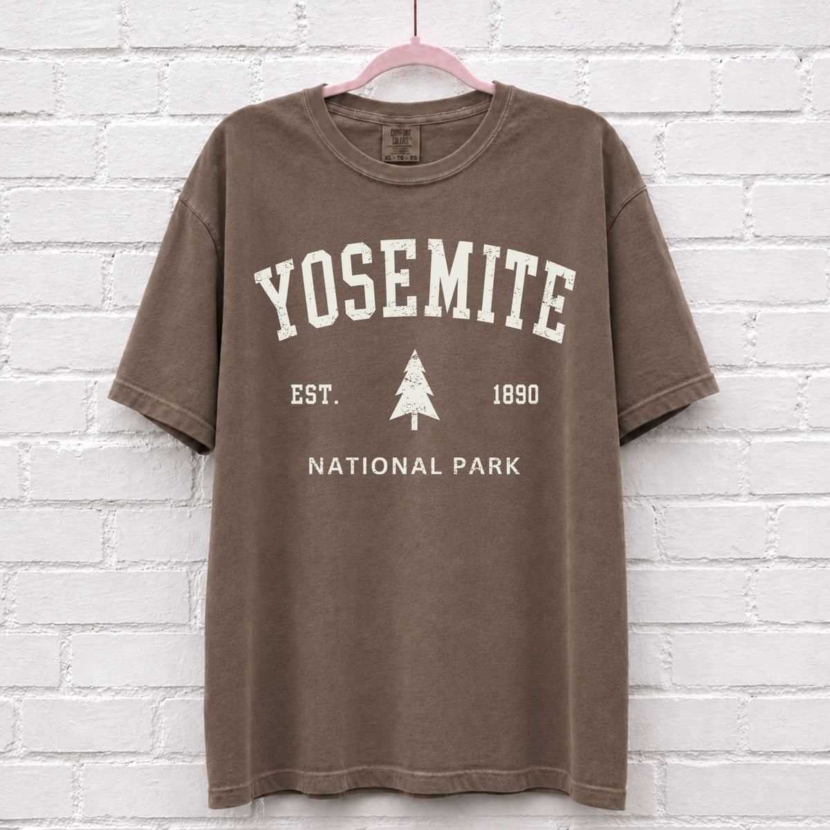 Vintage Yosemite National Park Est 1890 T-Shirt in Espresso