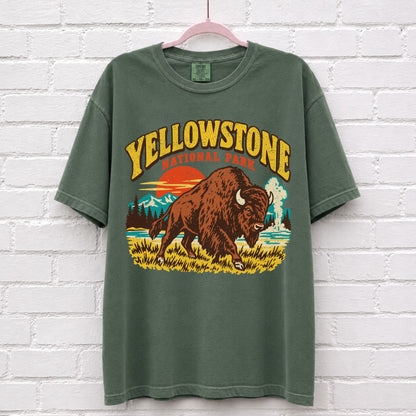 Vintage Yellowstone National Park Bison T-Shirt