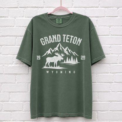 Grand Teton Wyoming Moose T-Shirt
