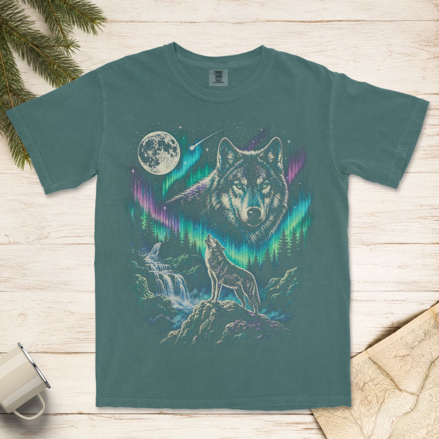 Wolf Vintage 90s Northern Lights T-Shirt