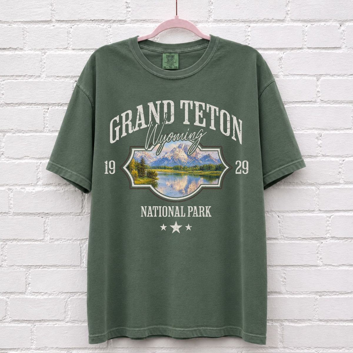 Grand Teton Wyoming Landscape Graphic T-Shirt