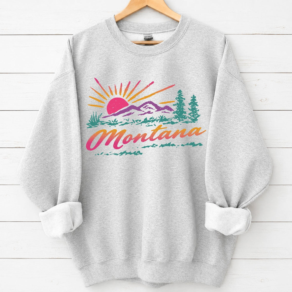 Vintage 80s Montana Graphic Sweatshirt
