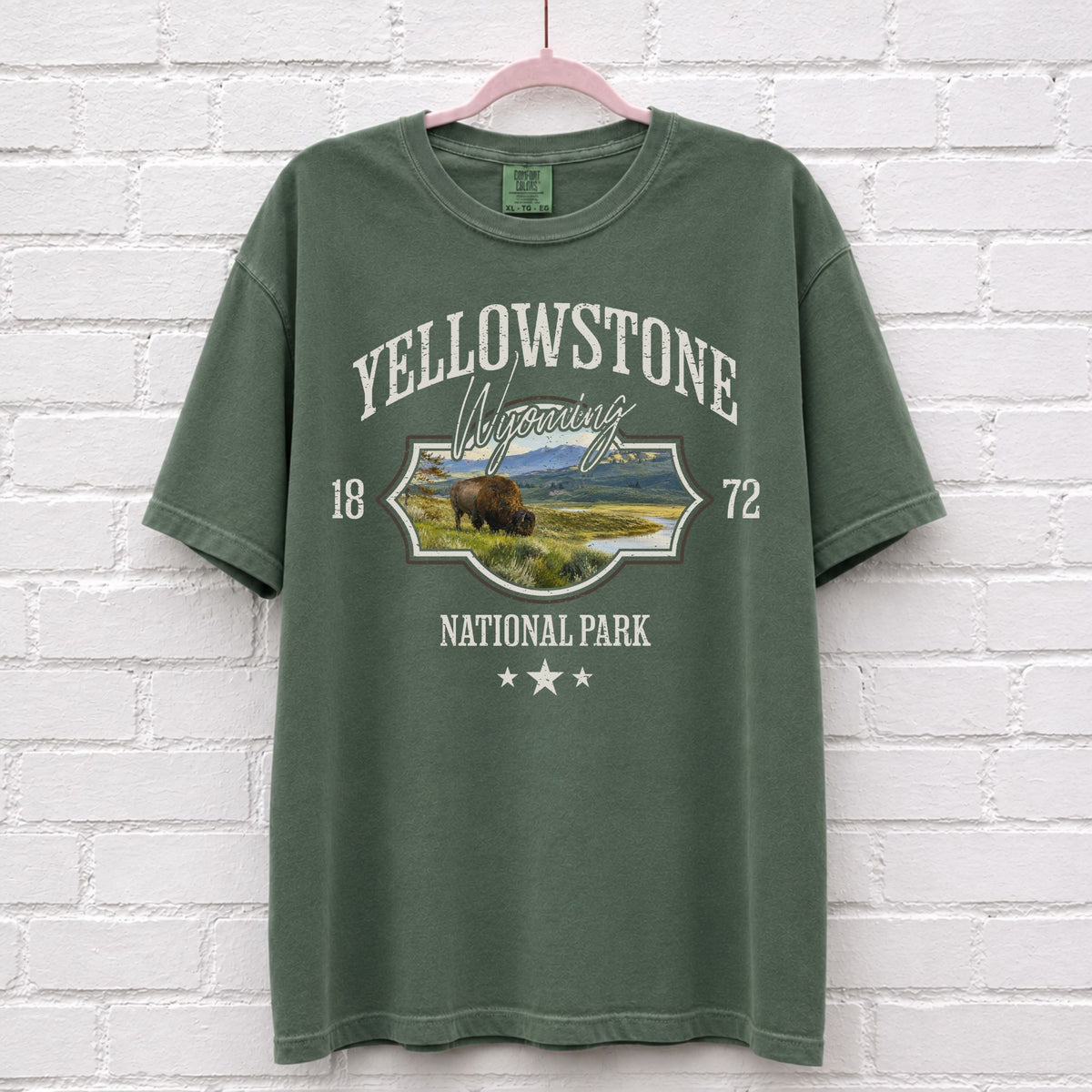 Yellowstone National Park Landscape Graphic T-Shirt