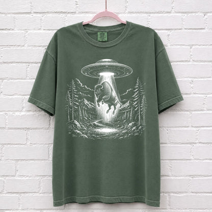 Alien UFO Bison T-Shirt