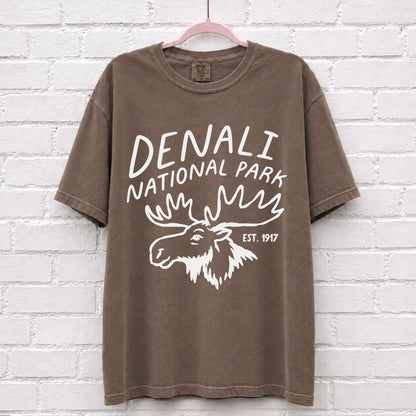 Denali National Park Moose Graphic T-Shirt