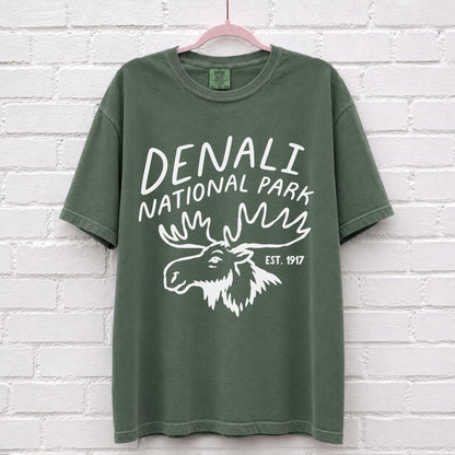 Denali National Park Moose Graphic T-Shirt