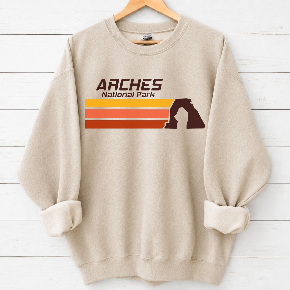 Retro Arches National Park Landscape Sweatshirt