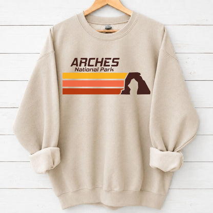 Retro Arches National Park Landscape Sweatshirt