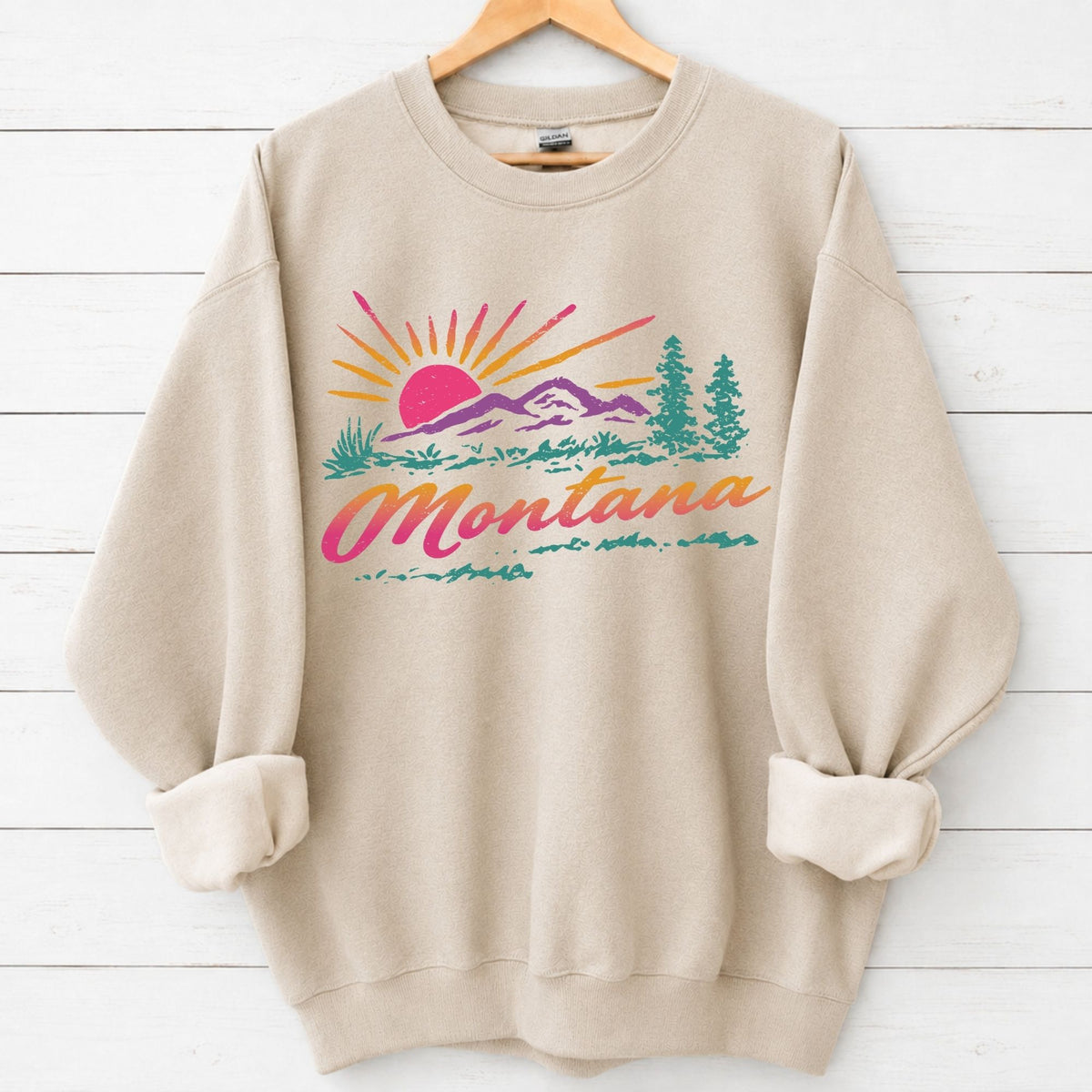 Vintage 80s Montana Graphic Sweatshirt