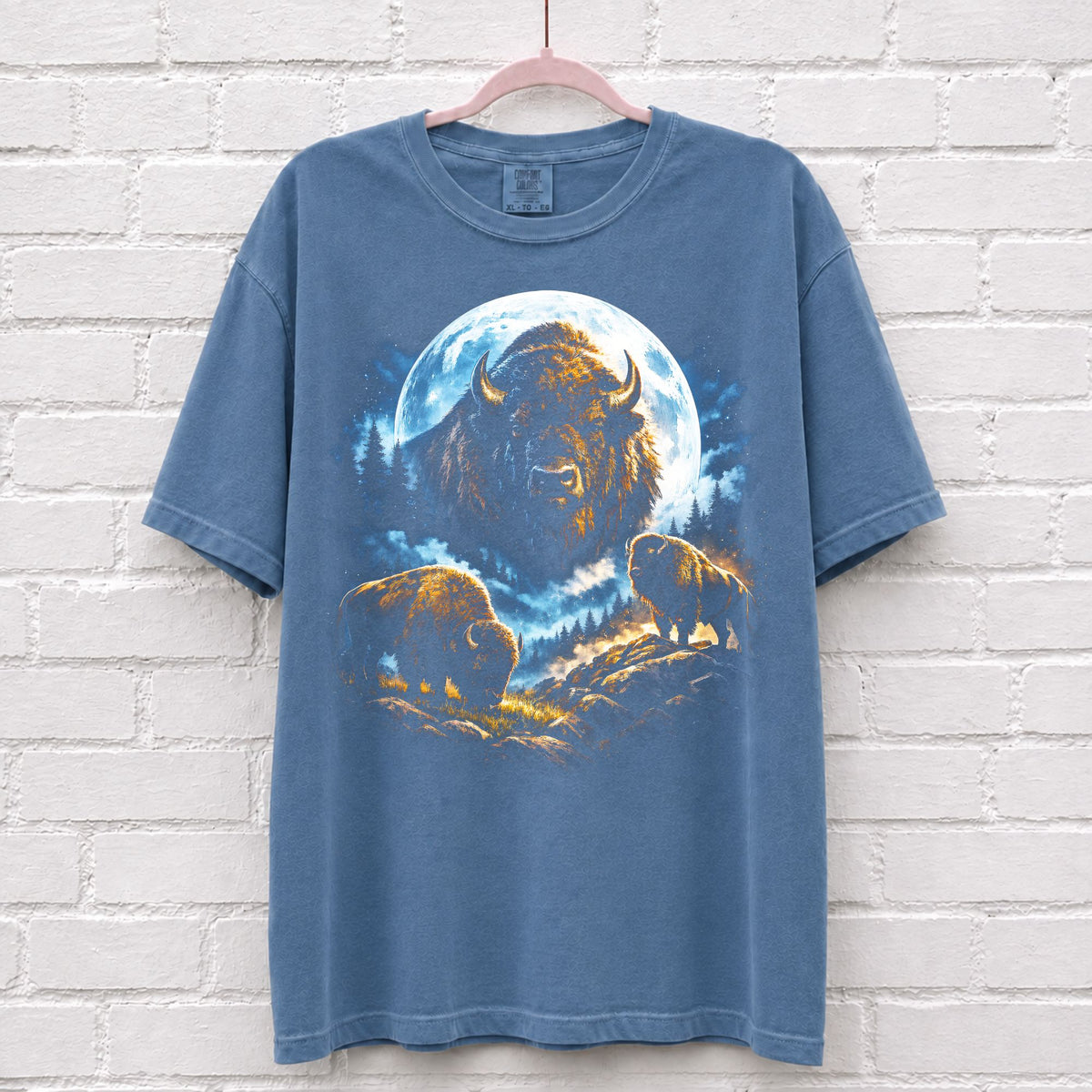 Bison Moon Vintage 90s T-Shirt – alternate product view