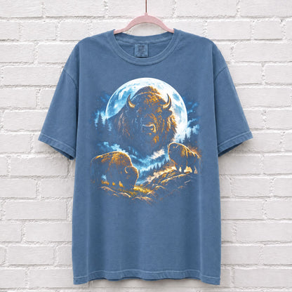 Bison Moon Vintage 90s T-Shirt – alternate product view