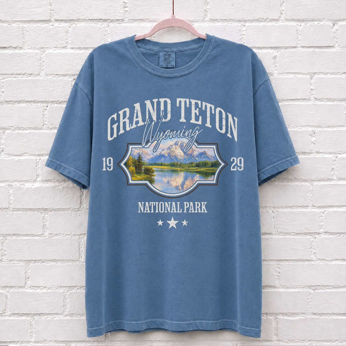 Grand Teton Wyoming Landscape Graphic T-Shirt