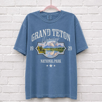 Grand Teton Wyoming Landscape Graphic T-Shirt