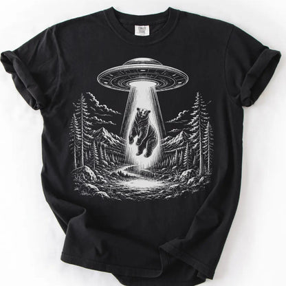 Alien UFO Bear T-Shirt